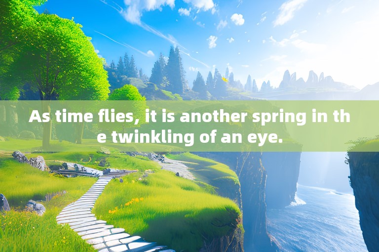 As time flies, it is another spring in the twinkling of an eye.